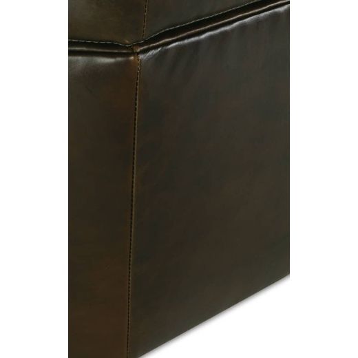 Picture of Othello 40" Octagon Leather Storage Ottoman